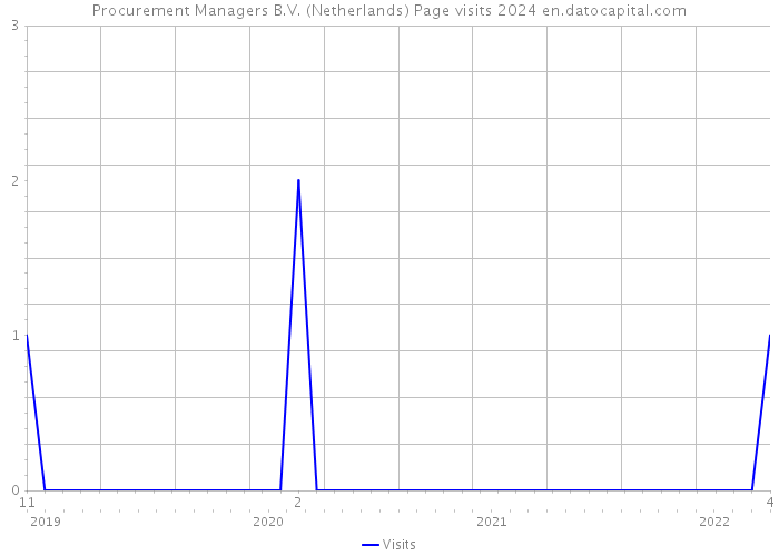 Procurement Managers B.V. (Netherlands) Page visits 2024 