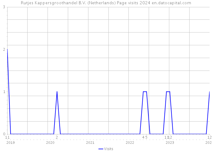 Rutjes Kappersgroothandel B.V. (Netherlands) Page visits 2024 