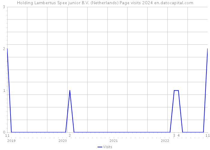Holding Lambertus Spee junior B.V. (Netherlands) Page visits 2024 
