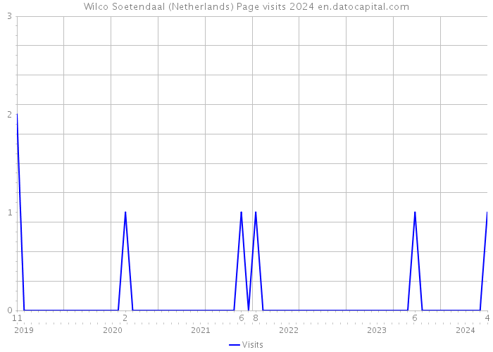 Wilco Soetendaal (Netherlands) Page visits 2024 