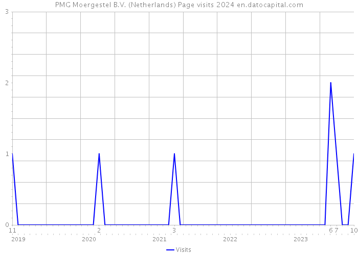 PMG Moergestel B.V. (Netherlands) Page visits 2024 