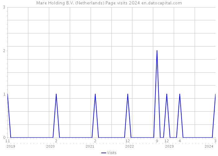 Mare Holding B.V. (Netherlands) Page visits 2024 