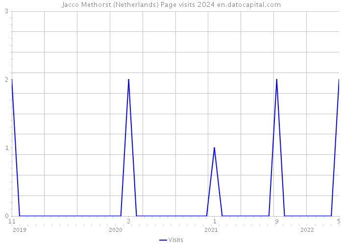 Jacco Methorst (Netherlands) Page visits 2024 