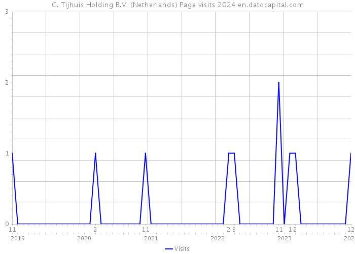 G. Tijhuis Holding B.V. (Netherlands) Page visits 2024 