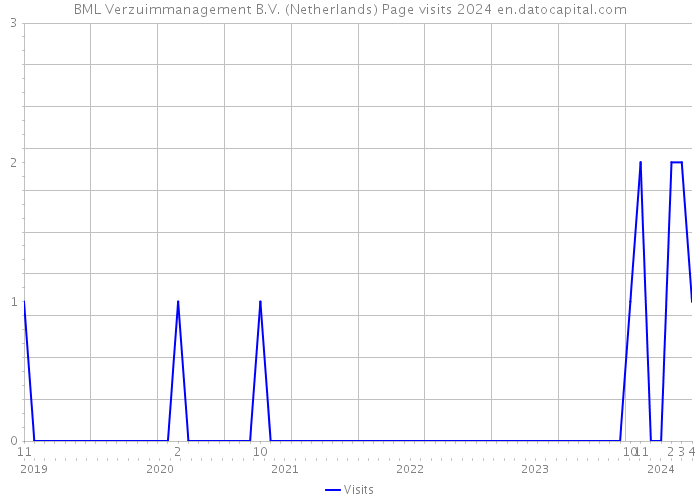 BML Verzuimmanagement B.V. (Netherlands) Page visits 2024 