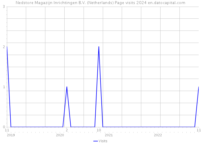 Nedstore Magazijn Inrichtingen B.V. (Netherlands) Page visits 2024 