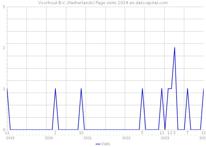Voorhout B.V. (Netherlands) Page visits 2024 