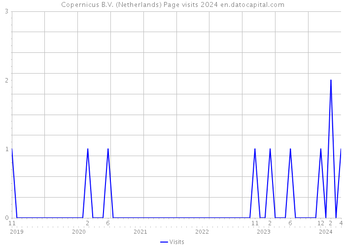 Copernicus B.V. (Netherlands) Page visits 2024 