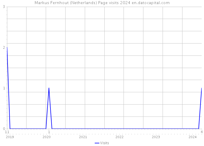 Markus Fernhout (Netherlands) Page visits 2024 