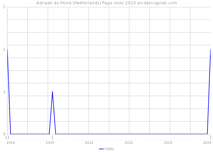 Adriaan de Hond (Netherlands) Page visits 2024 