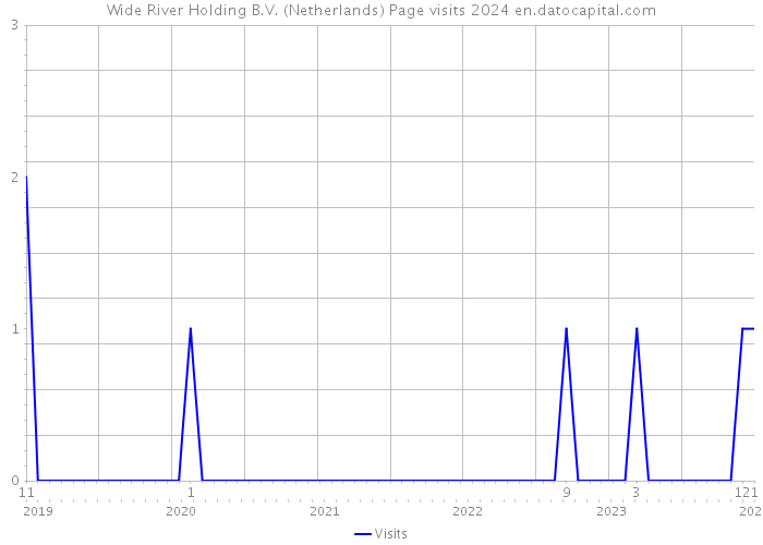Wide River Holding B.V. (Netherlands) Page visits 2024 