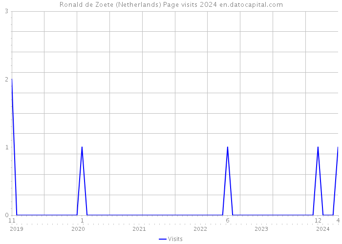 Ronald de Zoete (Netherlands) Page visits 2024 