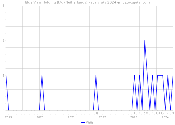 Blue View Holding B.V. (Netherlands) Page visits 2024 