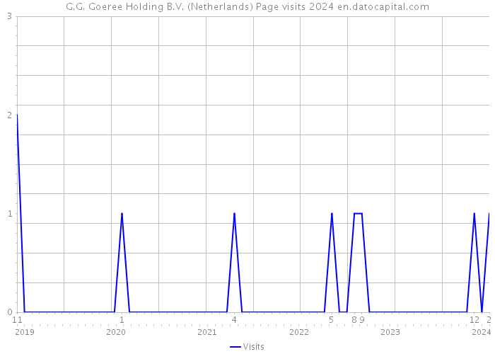G.G. Goeree Holding B.V. (Netherlands) Page visits 2024 