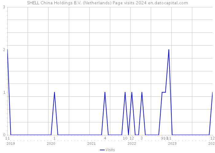 SHELL China Holdings B.V. (Netherlands) Page visits 2024 