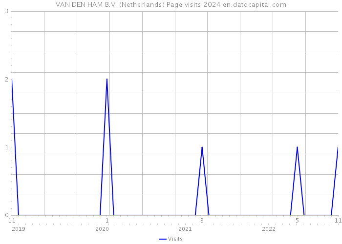 VAN DEN HAM B.V. (Netherlands) Page visits 2024 