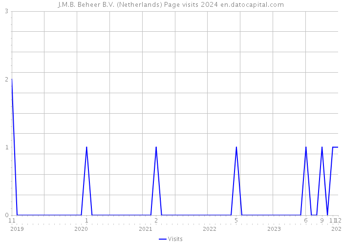 J.M.B. Beheer B.V. (Netherlands) Page visits 2024 
