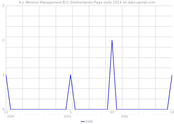 A.J. Wentzel Management B.V. (Netherlands) Page visits 2024 