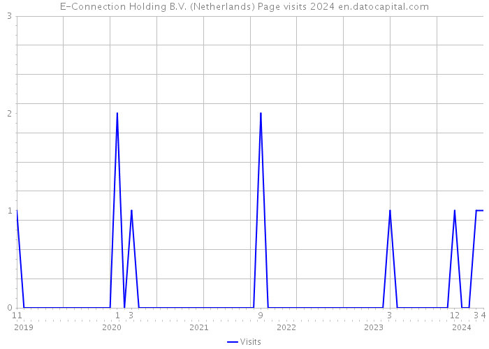 E-Connection Holding B.V. (Netherlands) Page visits 2024 