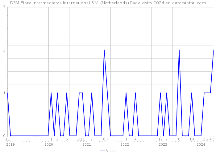 DSM Fibre Intermediates International B.V. (Netherlands) Page visits 2024 