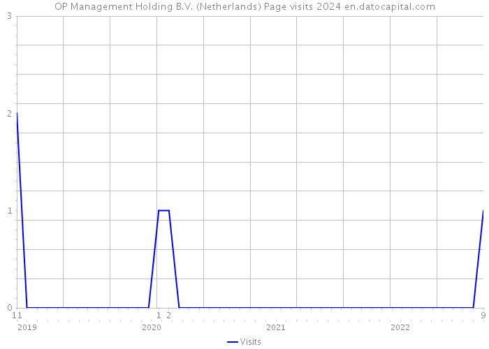 OP Management Holding B.V. (Netherlands) Page visits 2024 