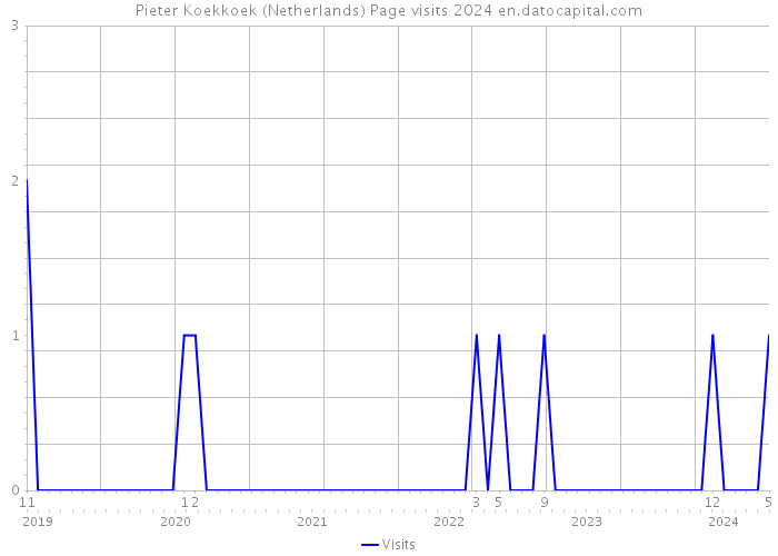 Pieter Koekkoek (Netherlands) Page visits 2024 