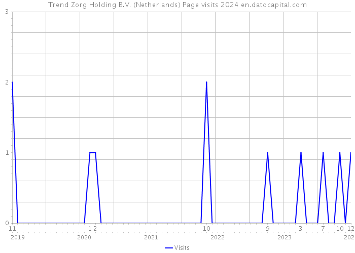 Trend Zorg Holding B.V. (Netherlands) Page visits 2024 
