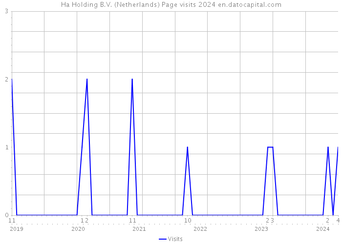 Ha Holding B.V. (Netherlands) Page visits 2024 