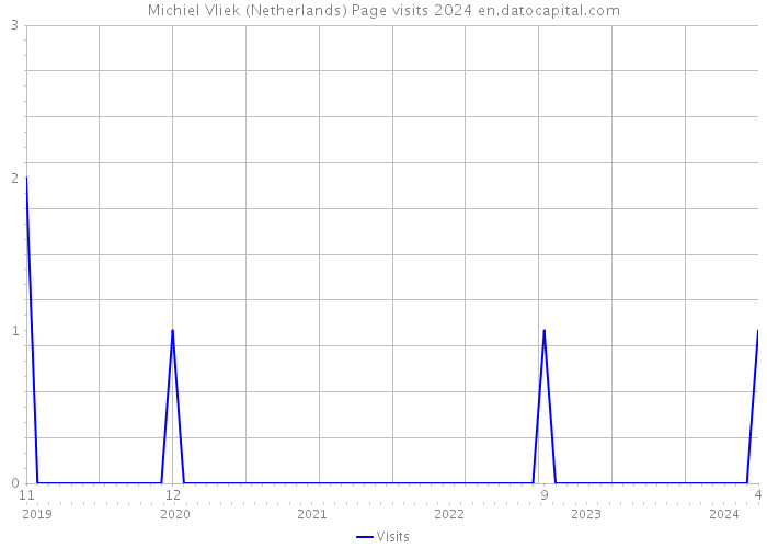 Michiel Vliek (Netherlands) Page visits 2024 