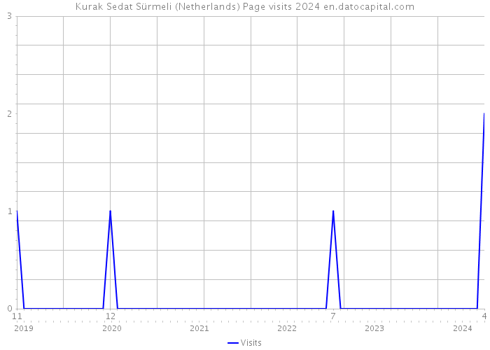 Kurak Sedat Sürmeli (Netherlands) Page visits 2024 