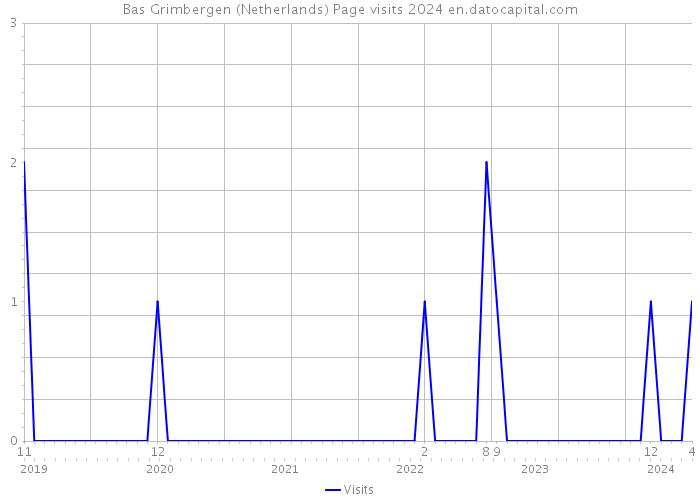 Bas Grimbergen (Netherlands) Page visits 2024 