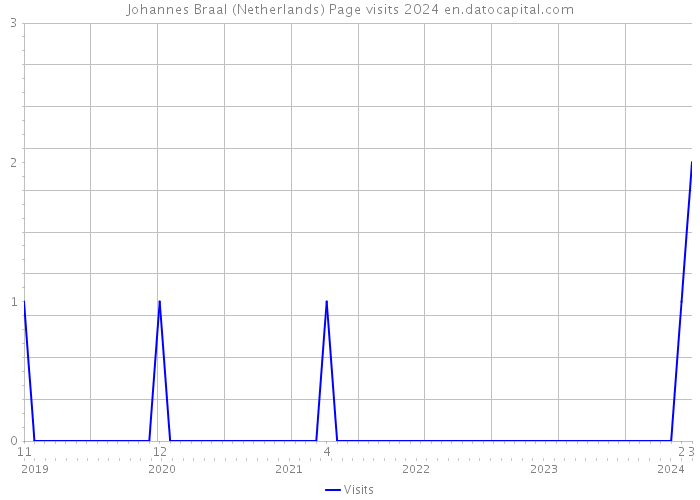 Johannes Braal (Netherlands) Page visits 2024 