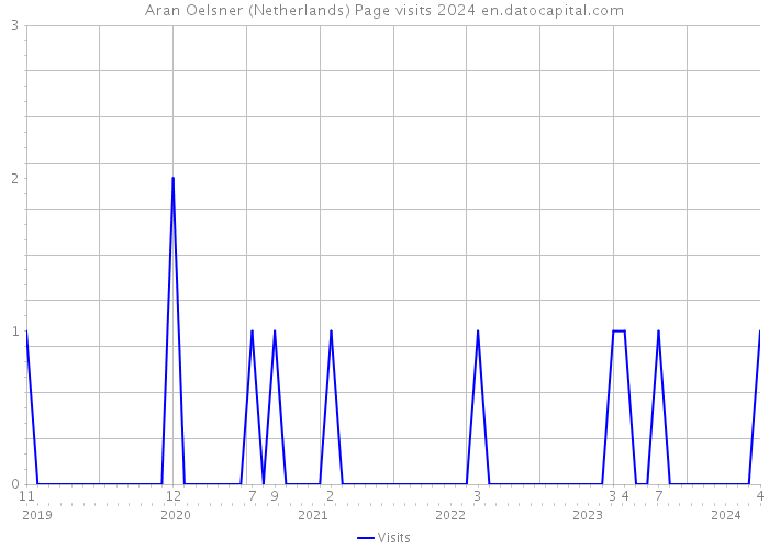 Aran Oelsner (Netherlands) Page visits 2024 