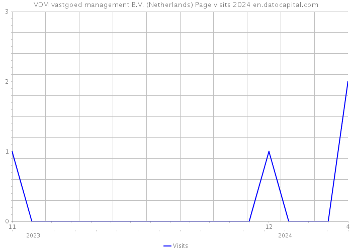 VDM vastgoed management B.V. (Netherlands) Page visits 2024 