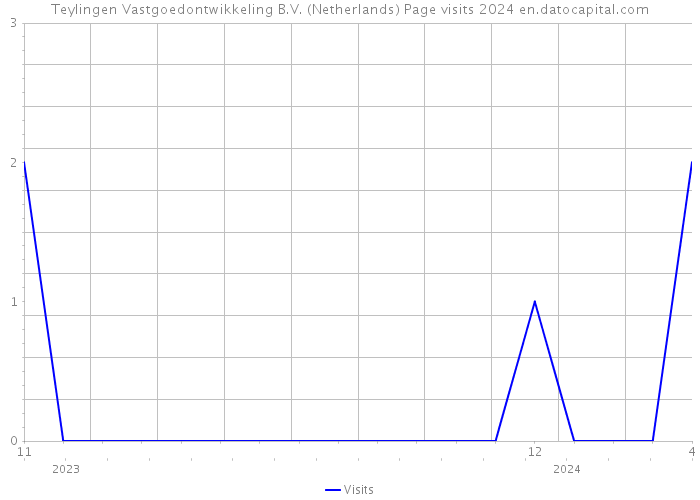 Teylingen Vastgoedontwikkeling B.V. (Netherlands) Page visits 2024 