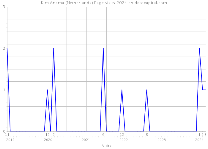 Kim Anema (Netherlands) Page visits 2024 
