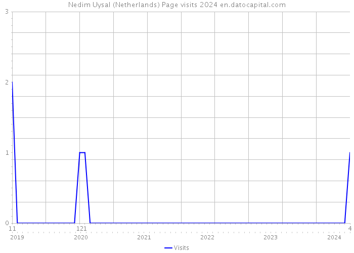 Nedim Uysal (Netherlands) Page visits 2024 