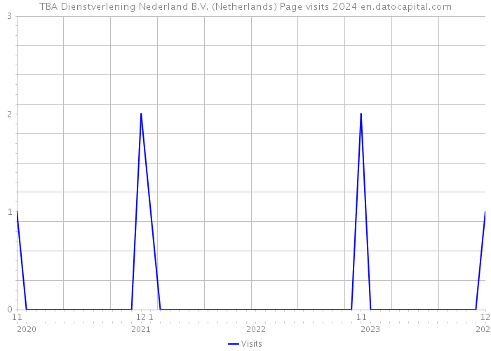 TBA Dienstverlening Nederland B.V. (Netherlands) Page visits 2024 