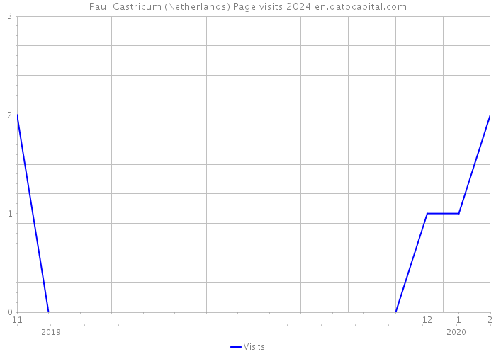 Paul Castricum (Netherlands) Page visits 2024 