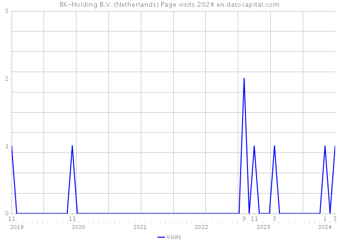 BK-Holding B.V. (Netherlands) Page visits 2024 