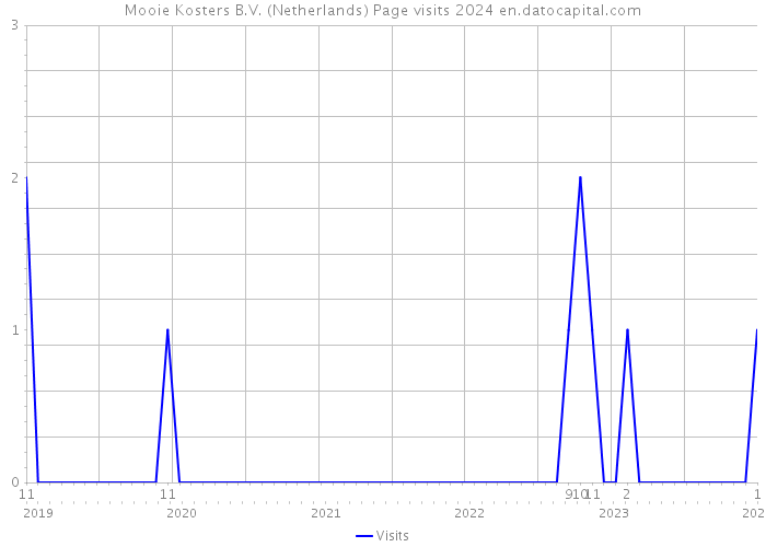 Mooie Kosters B.V. (Netherlands) Page visits 2024 