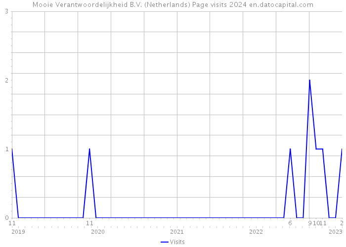 Mooie Verantwoordelijkheid B.V. (Netherlands) Page visits 2024 