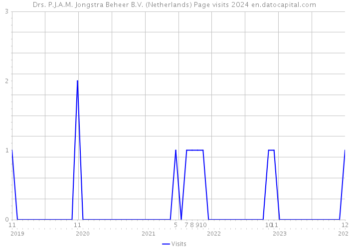 Drs. P.J.A.M. Jongstra Beheer B.V. (Netherlands) Page visits 2024 
