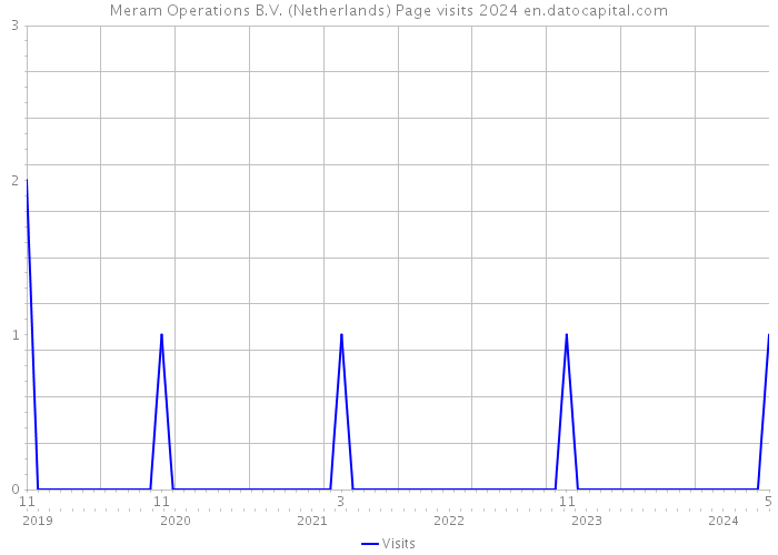 Meram Operations B.V. (Netherlands) Page visits 2024 