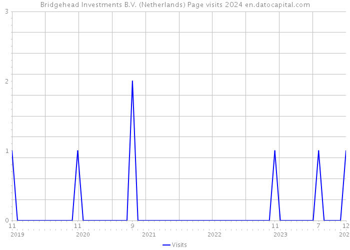 Bridgehead Investments B.V. (Netherlands) Page visits 2024 