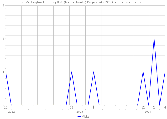 K. Verkuijlen Holding B.V. (Netherlands) Page visits 2024 