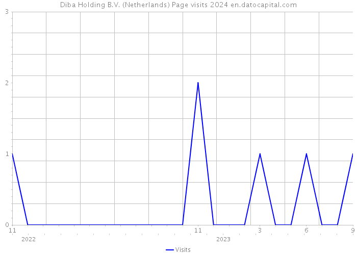 Diba Holding B.V. (Netherlands) Page visits 2024 