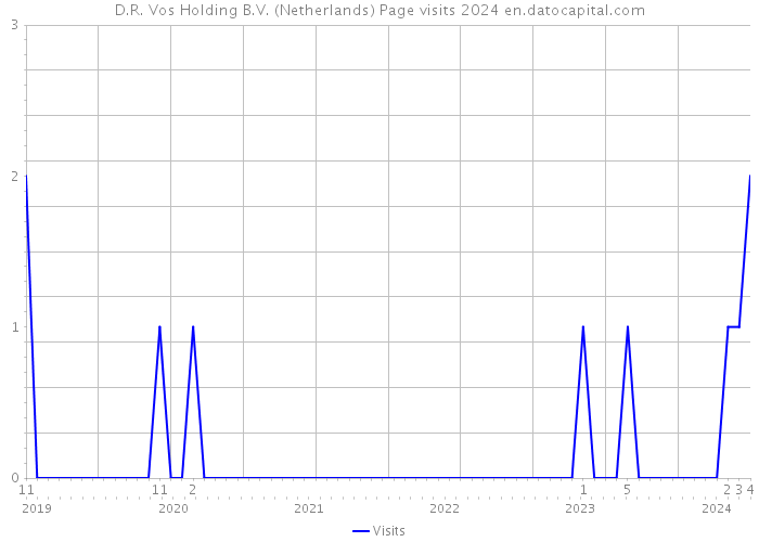 D.R. Vos Holding B.V. (Netherlands) Page visits 2024 
