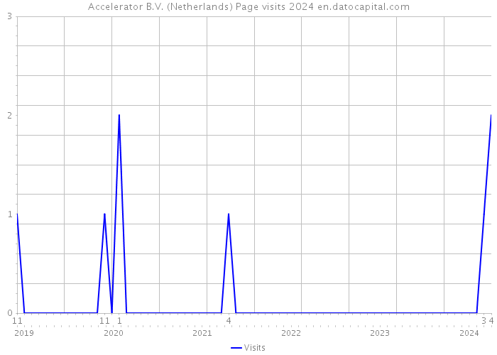 Accelerator B.V. (Netherlands) Page visits 2024 