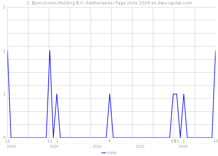 C. Bunschoten Holding B.V. (Netherlands) Page visits 2024 